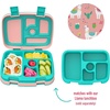 image:imageBentgo Kids Prints Tray with Transparent Cover 5Compartment BPAFree  Meal Prep Portion Control Transparent Lid Freshness Locking Clips Reusable Nature AdventureLlamas