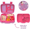 image:imageBentgo Kids Prints Tray with Transparent Cover 5Compartment BPAFree  Meal Prep Portion Control Transparent Lid Freshness Locking Clips Reusable Nature AdventureFairies