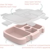 image:imageBentgo Kids Prints Tray with Transparent Cover 5Compartment BPAFree  Meal Prep Portion Control Transparent Lid Freshness Locking Clips Reusable Nature AdventureNature Adventure