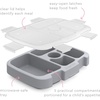 image:imageBentgo Kids Prints Tray with Transparent Cover 5Compartment BPAFree  Meal Prep Portion Control Transparent Lid Freshness Locking Clips Reusable Nature AdventurePuppy Love
