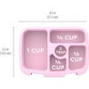 image:imageBentgo Kids Prints Tray with Transparent Cover 5Compartment BPAFree  Meal Prep Portion Control Transparent Lid Freshness Locking Clips Reusable Nature AdventureLavender Galaxy
