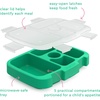 image:imageBentgo Kids Prints Tray with Transparent Cover 5Compartment BPAFree  Meal Prep Portion Control Transparent Lid Freshness Locking Clips Reusable Nature AdventureTropical