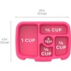 image:imageBentgo Kids Prints Tray with Transparent Cover 5Compartment BPAFree  Meal Prep Portion Control Transparent Lid Freshness Locking Clips Reusable Nature AdventureFairies