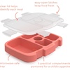 image:imageBentgo Kids Replacement Tray Transparent Cover 5Compartment  Compatible with Bentgo Kids Meal Prep Portion Control Reusable BPAFree BlueCoral