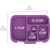 image:imageBentgo Kids Replacement Tray Transparent Cover 5Compartment  Compatible with Bentgo Kids Meal Prep Portion Control Reusable BPAFree BluePurple