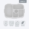 image:imageBentgo Kids Replacement Tray with Transparent Cover 5 Compartments  BuiltIn Portion Control BPAFree Fits Bentgo Kids Lunch Box Confetti Edition  Abyss BlueGlitter Edition  Silver