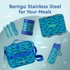 image:imageBentgo Kids Stainless Steel Water Bottle LeakProof 14 oz Bite amp Sip  Vacuum Insulated 188 Stainless Steel 12Hour Cold Dishwasher Safe BPAFree UnicornSharks