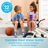 image:imageBentgo Kids Stainless Steel Water Bottle LeakProof 14 oz Bite amp Sip  Vacuum Insulated 188 Stainless Steel 12Hour Cold Dishwasher Safe BPAFree UnicornDinosaur