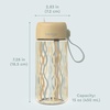 image:imageBentgo Kids Water Bottle LeakProof Bite amp Sip Spout 15 fl oz  PFAS amp BPAFree ShatterResistant Carry Handle Lightweight TopRack Dishwasher Safe Ballet amp BowsWavy