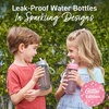 image:imageBentgo Kids Water Bottle LeakProof Bite amp Sip Spout 15 fl oz  PFAS amp BPAFree ShatterResistant Carry Handle Lightweight TopRack Dishwasher Safe Ballet amp BowsPetal Pink