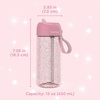 image:imageBentgo Kids Water Bottle LeakProof Bite amp Sip Spout 15 fl oz  PFAS amp BPAFree ShatterResistant Carry Handle Lightweight TopRack Dishwasher Safe Ballet amp BowsPetal Pink