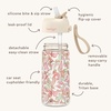 image:imageBentgo Kids Water Bottle LeakProof Bite amp Sip Spout 15 fl oz  PFAS amp BPAFree ShatterResistant Carry Handle Lightweight TopRack Dishwasher Safe Ballet amp BowsCowgirl Dreams
