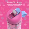 image:imageBentgo Kids Water Bottle LeakProof Bite amp Sip Spout 15 fl oz  PFAS amp BPAFree ShatterResistant Carry Handle Lightweight TopRack Dishwasher Safe Ballet amp BowsRainbows and Butterflies