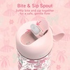 image:imageBentgo Kids Water Bottle LeakProof Bite amp Sip Spout 15 fl oz  PFAS amp BPAFree ShatterResistant Carry Handle Lightweight TopRack Dishwasher Safe Ballet amp BowsBallet and Bows