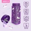 image:imageBentgo Kids Water Bottle LeakProof Bite amp Sip Spout 15 fl oz  PFAS amp BPAFree ShatterResistant Carry Handle Lightweight TopRack Dishwasher Safe Spots amp DotsUnicorn