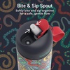 image:imageBentgo Kids Water Bottle LeakProof Bite amp Sip Spout 15 fl oz  PFAS amp BPAFree ShatterResistant Carry Handle Lightweight TopRack Dishwasher Safe Spots amp DotsSssnakes