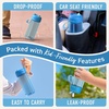 image:imageBentgo Kids Water Bottle LeakProof Bite amp Sip Spout 15 fl oz  PFAS amp BPAFree ShatterResistant Carry Handle Lightweight TopRack Dishwasher Safe Spots amp DotsBlue