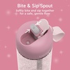 image:imageBentgo Kids Water Bottle LeakProof Bite amp Sip Spout 15 fl oz  PFAS amp BPAFree ShatterResistant Carry Handle Lightweight TopRack Dishwasher Safe Spots amp DotsPetal Pink