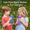 image:imageBentgo Kids Water Bottle LeakProof Bite amp Sip Spout 15 fl oz  PFAS amp BPAFree ShatterResistant Carry Handle Lightweight TopRack Dishwasher Safe Spots amp DotsBlue