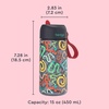 image:imageBentgo Kids Water Bottle LeakProof Bite amp Sip Spout 15 fl oz  PFAS amp BPAFree ShatterResistant Carry Handle Lightweight TopRack Dishwasher Safe Spots amp DotsSssnakes