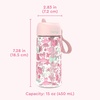 image:imageBentgo Kids Water Bottle LeakProof Bite amp Sip Spout 15 fl oz  PFAS amp BPAFree ShatterResistant Carry Handle Lightweight TopRack Dishwasher Safe Spots amp DotsBallet and Bows