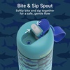 image:imageBentgo Kids Water Bottle LeakProof Bite amp Sip Spout 15 fl oz  PFAS amp BPAFree ShatterResistant Carry Handle Lightweight TopRack Dishwasher Safe Spots amp DotsRocket  Shark