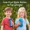 image:imageBentgo Kids Water Bottle LeakProof Bite amp Sip Spout 15 fl oz  PFAS amp BPAFree ShatterResistant Carry Handle Lightweight TopRack Dishwasher Safe Spots amp DotsRocket  Shark