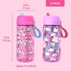 image:imageBentgo Kids Water Bottle LeakProof Bite amp Sip Spout 15 fl oz  PFAS amp BPAFree ShatterResistant Carry Handle Lightweight TopRack Dishwasher Safe Spots amp DotsRainbows and Butterflies  Fairies