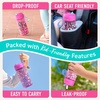 image:imageBentgo Kids Water Bottle LeakProof Bite amp Sip Spout 15 fl oz  PFAS amp BPAFree ShatterResistant Carry Handle Lightweight TopRack Dishwasher Safe Spots amp DotsRainbows and Butterflies