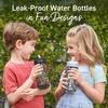 image:imageBentgo Kids Water Bottle LeakProof Bite amp Sip Spout 15 fl oz  PFAS amp BPAFree ShatterResistant Carry Handle Lightweight TopRack Dishwasher Safe Spots amp DotsBlooming Floral