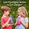 image:imageBentgo Kids Water Bottle LeakProof Bite amp Sip Spout 15 fl oz  PFAS amp BPAFree ShatterResistant Carry Handle Lightweight TopRack Dishwasher Safe Spots amp DotsRainbows and Butterflies