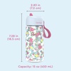 image:imageBentgo Kids Water Bottle LeakProof Bite amp Sip Spout 15 fl oz  PFAS amp BPAFree ShatterResistant Carry Handle Lightweight TopRack Dishwasher Safe Spots amp DotsBlooming Floral