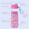 image:imageBentgo Kids Water Bottle LeakProof Bite amp Sip Spout 15 fl oz  PFAS amp BPAFree ShatterResistant Carry Handle Lightweight TopRack Dishwasher Safe Spots amp DotsRainbows and Butterflies