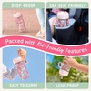 image:imageBentgo Kids Water Bottle LeakProof Bite amp Sip Spout 15 fl oz  PFAS amp BPAFree ShatterResistant Carry Handle Lightweight TopRack Dishwasher Safe Spots amp DotsBallet and Bows