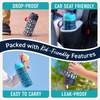 image:imageBentgo Kids Water Bottle LeakProof Bite amp Sip Spout 15 fl oz  PFAS amp BPAFree ShatterResistant Carry Handle Lightweight TopRack Dishwasher Safe Spots amp DotsRocket  Shark