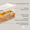 image:imageBentgo Pantry  6Piece Airtight Cereal Containers Easy Push amp Pour Lid Stackable amp Clear BPAFree Storage Locking Lids for Freshness  Ideal for Kitchen amp Pantry Organization Snow22Piece Food Storage Set White Stone