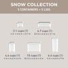 image:imageBentgo Pantry  6Piece Airtight Cereal Containers Easy Push amp Pour Lid Stackable amp Clear BPAFree Storage Locking Lids for Freshness  Ideal for Kitchen amp Pantry Organization Snow10Piece Food Storage Set Snow