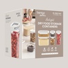 image:imageBentgo Pantry  6Piece Airtight Cereal Containers Easy Push amp Pour Lid Stackable amp Clear BPAFree Storage Locking Lids for Freshness  Ideal for Kitchen amp Pantry Organization Snow10Piece Food Storage Set Snow