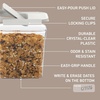 image:imageBentgo Pantry  6Piece Airtight Cereal Containers Easy Push amp Pour Lid Stackable amp Clear BPAFree Storage Locking Lids for Freshness  Ideal for Kitchen amp Pantry Organization Snow6Piece Cereal Set Snow