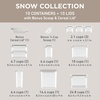 image:imageBentgo Pantry  6Piece Airtight Cereal Containers Easy Push amp Pour Lid Stackable amp Clear BPAFree Storage Locking Lids for Freshness  Ideal for Kitchen amp Pantry Organization Snow22Piece Food Storage Set Snow