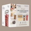 image:imageBentgo Pantry  6Piece Airtight Cereal Containers Easy Push amp Pour Lid Stackable amp Clear BPAFree Storage Locking Lids for Freshness  Ideal for Kitchen amp Pantry Organization Snow10Piece Food Storage Set White Stone
