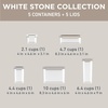 image:imageBentgo Pantry  6Piece Airtight Cereal Containers Easy Push amp Pour Lid Stackable amp Clear BPAFree Storage Locking Lids for Freshness  Ideal for Kitchen amp Pantry Organization Snow10Piece Food Storage Set White Stone
