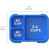 image:imageBentgo Pop Replacement Tray with Cover 4 Compartments BPAFree  5Cup Capacity Adjustable Divider Microwave amp Dishwasher Safe Kids 8 amp Teens Spring GreenBlueSpring GreenBlue