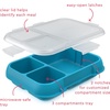 image:imageBentgo Pop Replacement Tray with Cover 4 Compartments BPAFree  5Cup Capacity Adjustable Divider Microwave amp Dishwasher Safe Kids 8 amp Teens Spring GreenBlueFlame RedTurquoise
