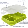 image:imageBentgo Pop Replacement Tray with Cover 4 Compartments BPAFree  5Cup Capacity Adjustable Divider Microwave amp Dishwasher Safe Kids 8 amp Teens Spring GreenBlueNavy BlueChartreuse