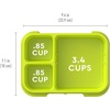 image:imageBentgo Pop Replacement Tray with Cover 4 Compartments BPAFree  5Cup Capacity Adjustable Divider Microwave amp Dishwasher Safe Kids 8 amp Teens Spring GreenBlueNavy BlueChartreuse