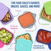 image:imageBentgo Sidekicks 2Pack Silicone Container Set  Dipping Sauce Cups for Condiments amp Small Snacks Reusable Durable amp LeakProof Liquid Storage Salad Dressing Container  26 oz Gray amp AquaBlue  Green