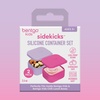 image:imageBentgo Sidekicks 2Pack Silicone Container Set  Dipping Sauce Cups for Condiments amp Small Snacks Reusable Durable amp LeakProof Liquid Storage Salad Dressing Container  26 oz Gray amp AquaLavender  Pink