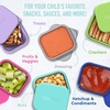 image:imageBentgo Sidekicks 2Pack Silicone Container Set  Dipping Sauce Cups for Condiments amp Small Snacks Reusable Durable amp LeakProof Liquid Storage Salad Dressing Container  26 oz Gray amp AquaGray  Aqua
