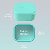 image:imageBentgo Sidekicks 2Pack Silicone Container Set  Dipping Sauce Cups for Condiments amp Small Snacks Reusable Durable amp LeakProof Liquid Storage Salad Dressing Container  26 oz Gray amp AquaGray  Aqua